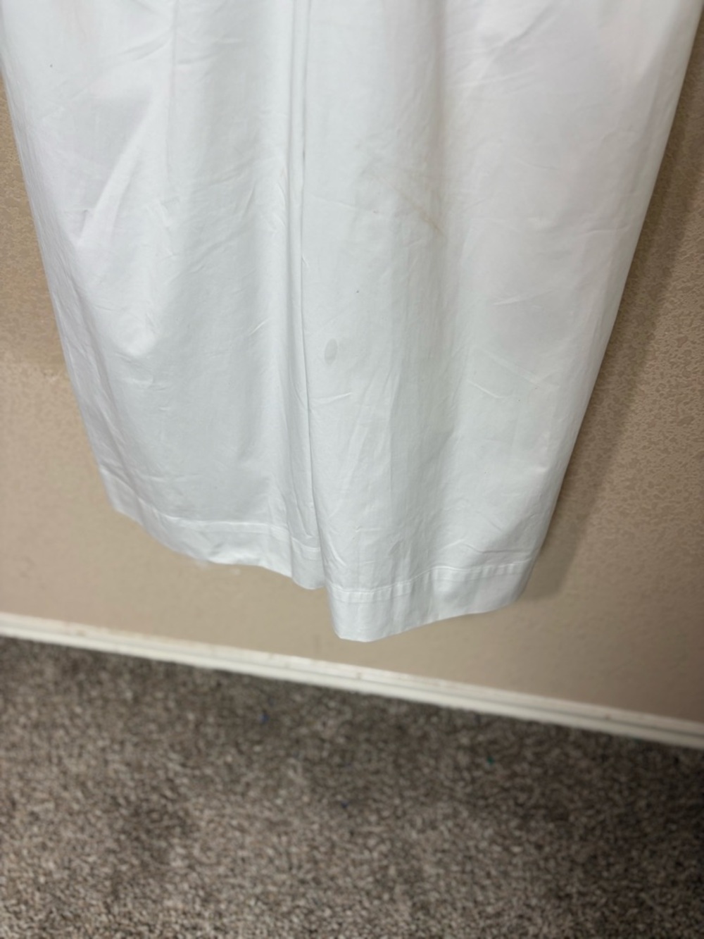 Banana Republic White Sleeveless Cotton Wideleg Cotton blend Jumpsuit Size 8 - Picture 8 of 16